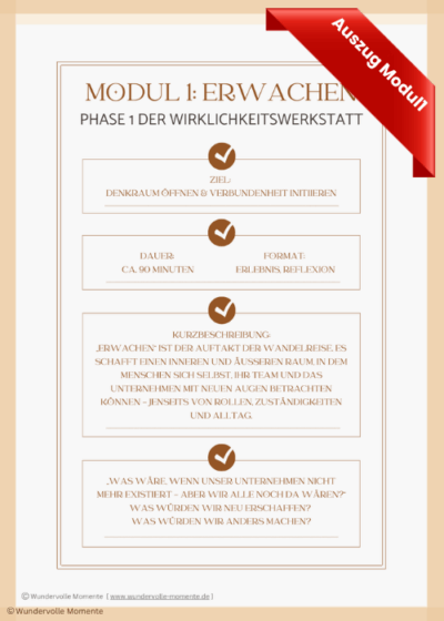 Wirklichkeitswerkstatt für Unternehmen – Das Gesamtpaket Modul 1-6 – Bild 3