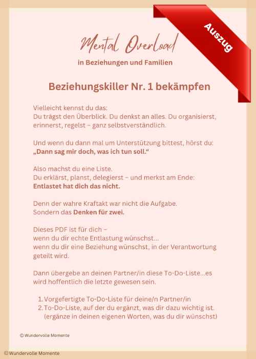Digitales Produkt: Mental Overload in Beziehungen - Die letzte To-do-Liste – Bild 2